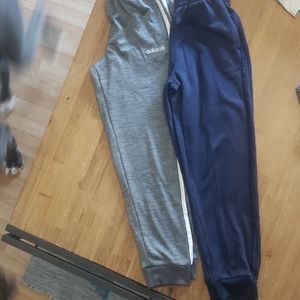 Two pairs Adidas Boys Fleece Sweatpants